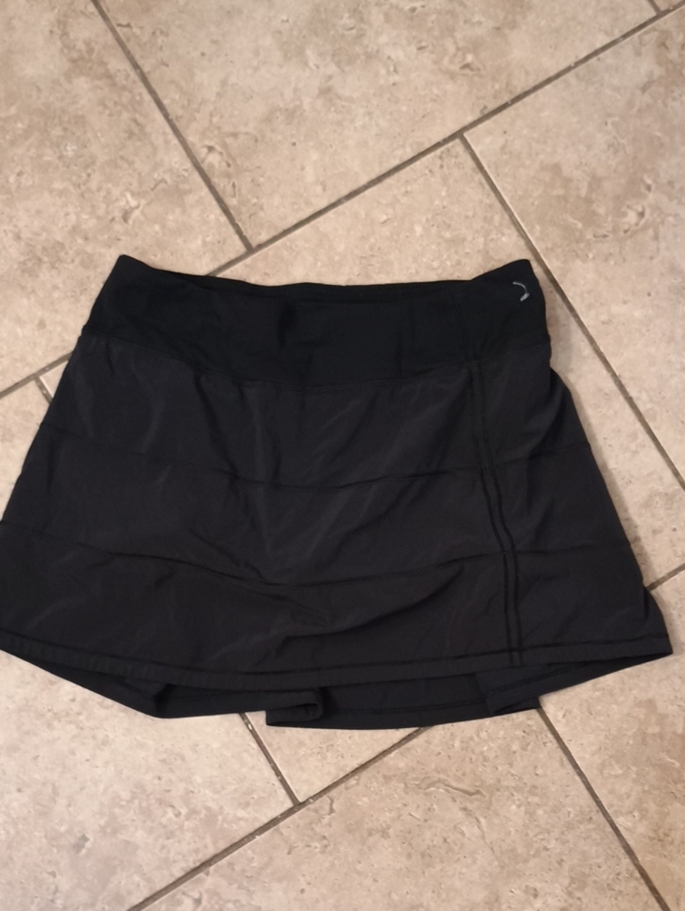 Lululemon Black Athletic Skirt with Built-In Shorts